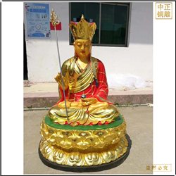 鑄銅關(guān)公 彩繪貼金坐像地藏王銅佛像