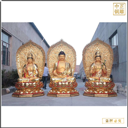 鑄銅關(guān)公 大型西方三圣銅像訂購(gòu)批發(fā)