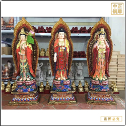 鑄銅關(guān)公 大型西方三圣銅像報(bào)價(jià)
