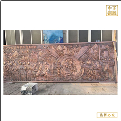 鑄銅關(guān)公 中國(guó)夢(mèng)銅浮雕壁畫(huà)