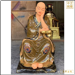 鑄銅關(guān)公 十八羅漢銅佛像生漆脫胎雕塑