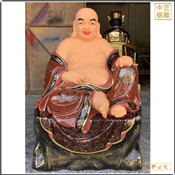 鑄銅關公 銅雕坐像十八羅漢佛像