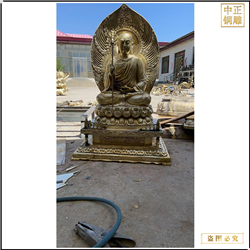 鑄銅關公 小型地藏王銅雕佛像