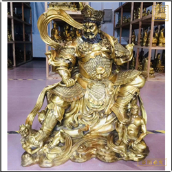 鑄銅關公 純銅四大金剛護法神像
