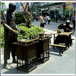 鑄銅關公 賣混沌人物銅雕塑