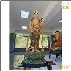 鑄銅關公 站像彩繪銅佛像加工