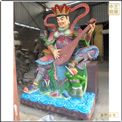 鑄銅關公 寺廟純銅四大護法像