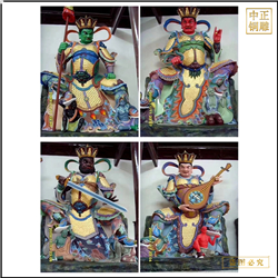 鑄銅關(guān)公 風(fēng)調(diào)雨順?biāo)拇筇焱蹊T造廠家