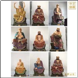 鑄銅關(guān)公 鑄銅十八羅漢銅佛像制作