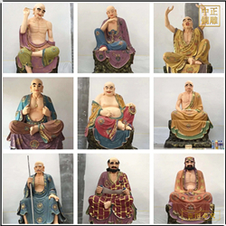 鑄銅關(guān)公 鑄銅貼金十八羅漢雕塑廠