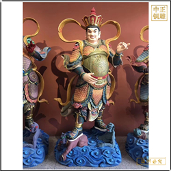 鑄銅關公 小型四大天王神像