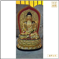 鑄銅關公 彩繪釋迦牟尼佛銅像價格