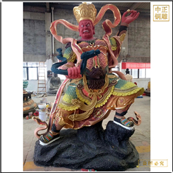 黃銅鑄銅四大天王佛像 黃銅鑄銅四大天王佛像