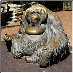 鑄銅關(guān)公 公園景觀大猩猩銅雕塑